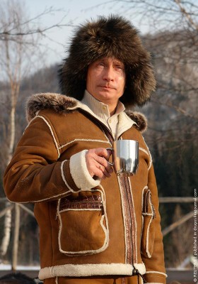 Владимир Владимирович Путин на зимней охоте, фото, зима