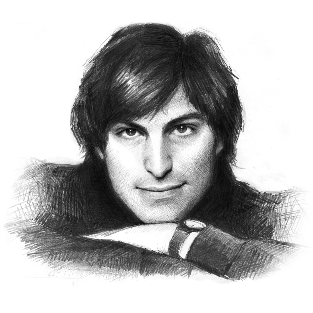 рисунок young Steve Jobs, фото, фотографии, обои для рабочего стола, молодой Стив Джобс, скачать рисунок