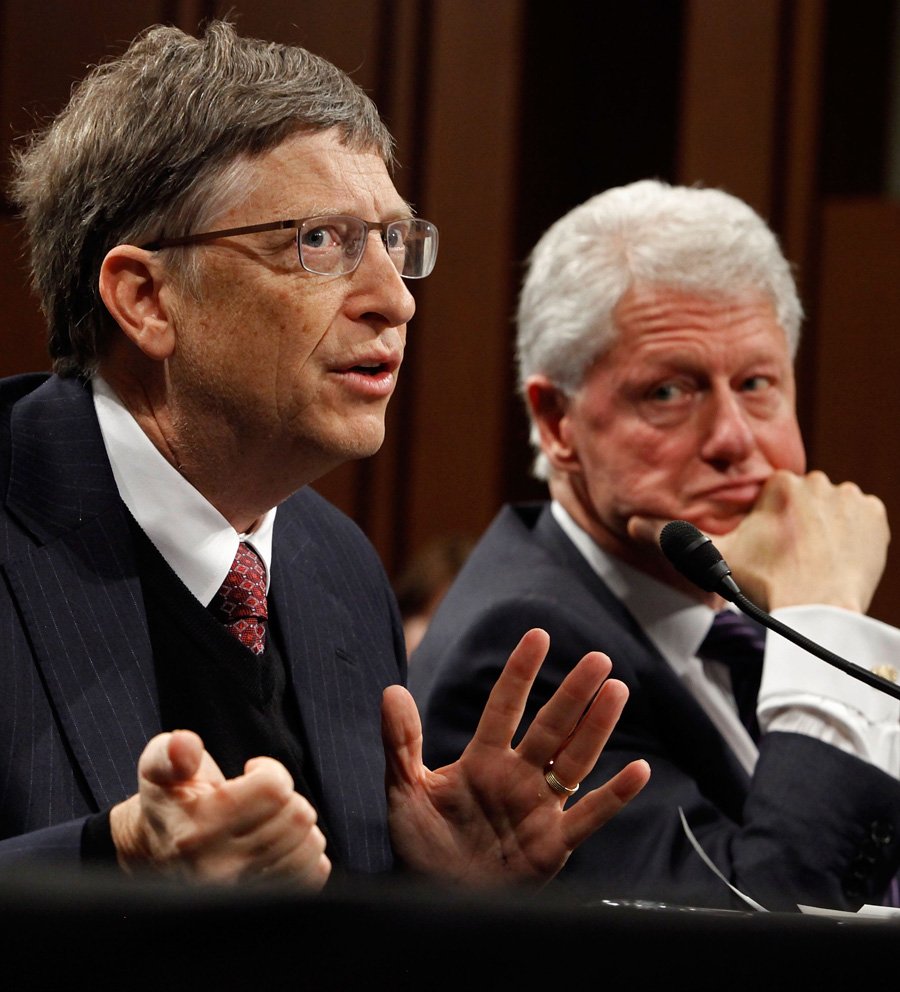 Билл Гейтс и Билл Клинтон, фото, фотографии, скачать обои для рабочего стола, Bill Gates, Microsoft